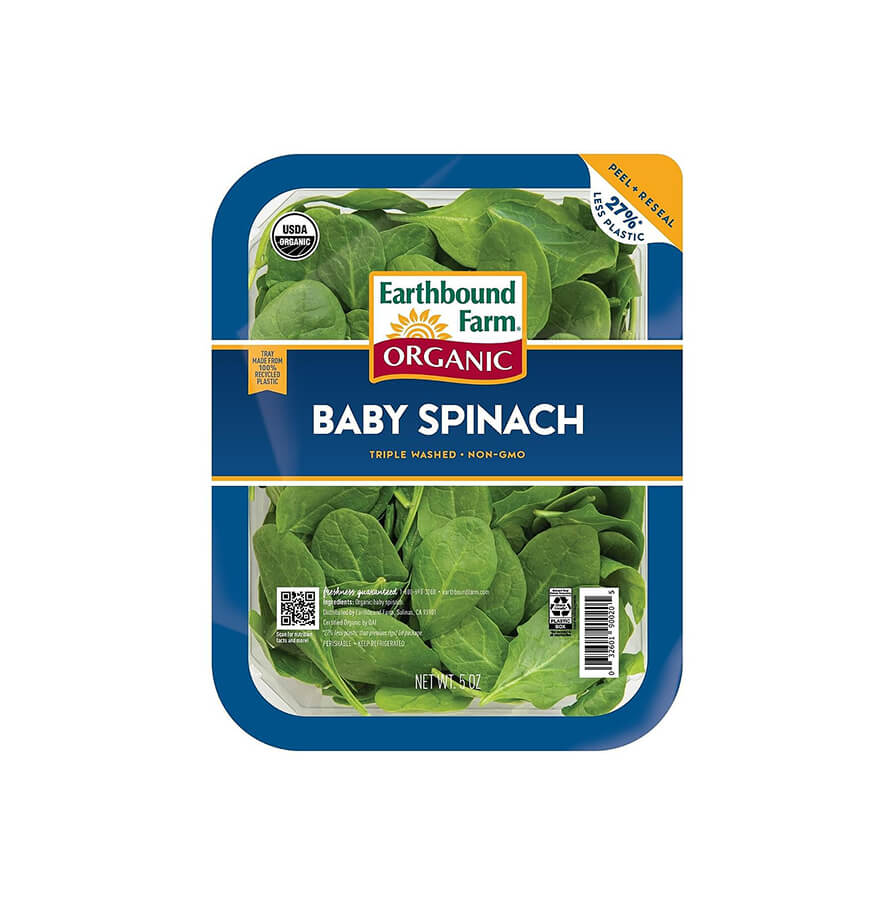 Organic Baby Spinach (6/9oz Cm)